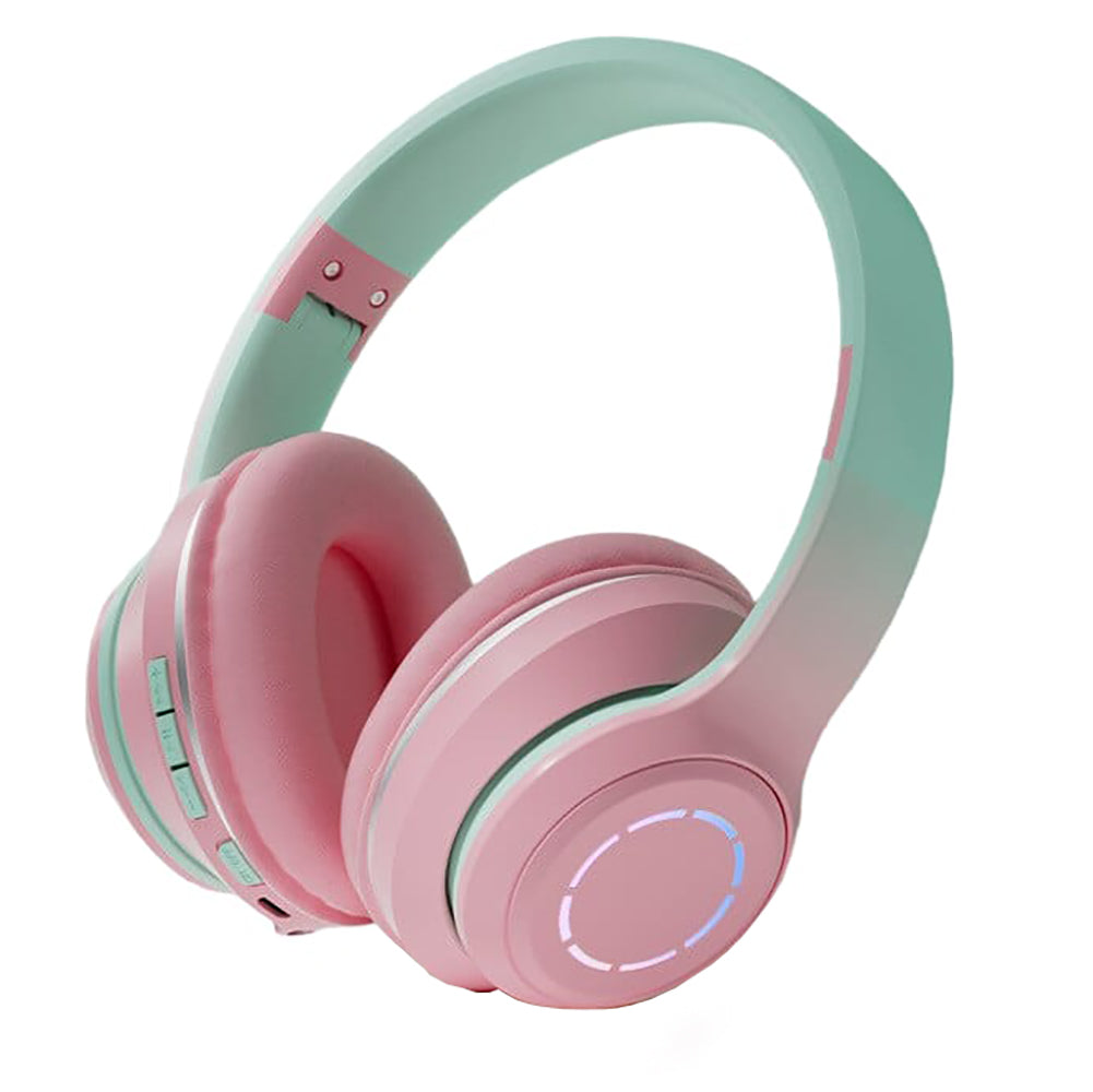 Diadema Bluetooth inalámbrico plegable Baja latencia larga duración RGB ST99 - Imagen 1