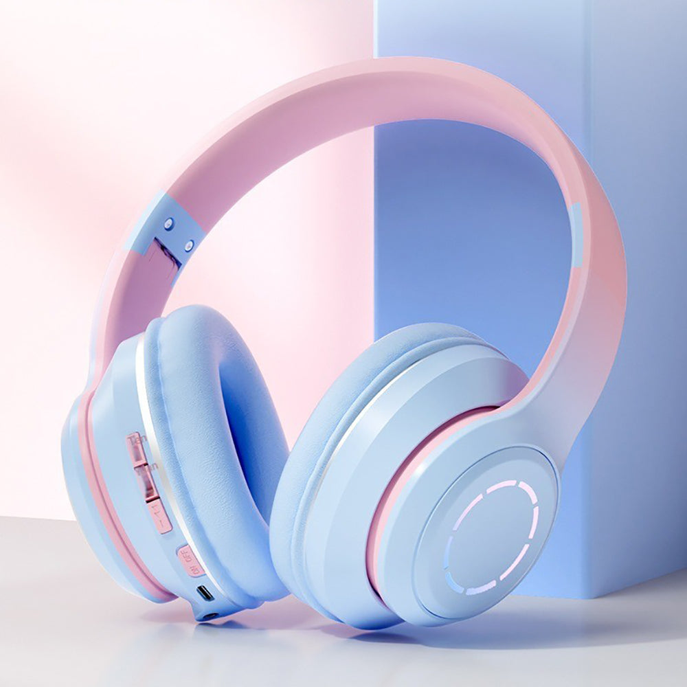 Diadema Bluetooth inalámbrico plegable Baja latencia larga duración RGB ST99 - Imagen 2