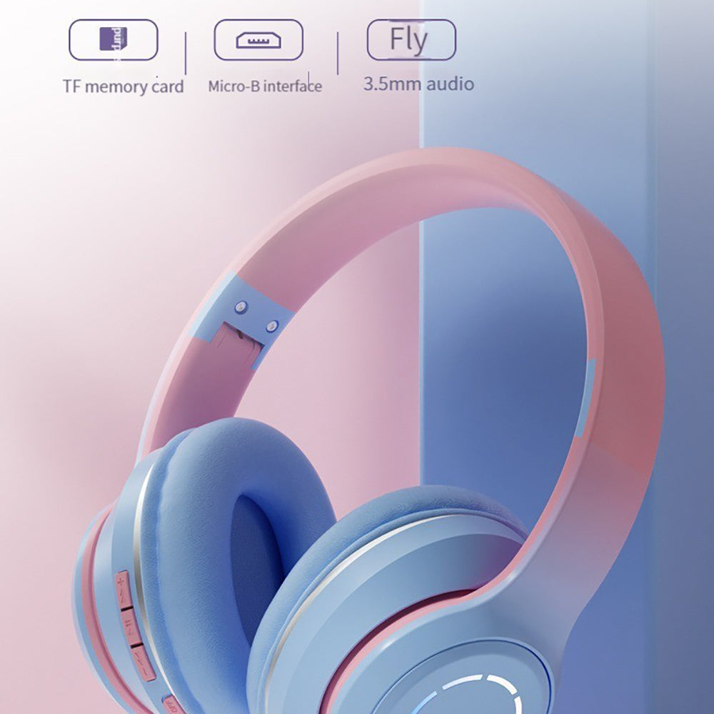 Diadema Bluetooth inalámbrico plegable Baja latencia larga duración RGB ST99 - Imagen 4