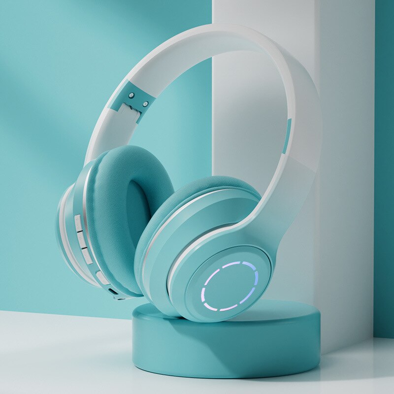 Diadema Bluetooth inalámbrico plegable Baja latencia larga duración RGB ST99 - Imagen 9