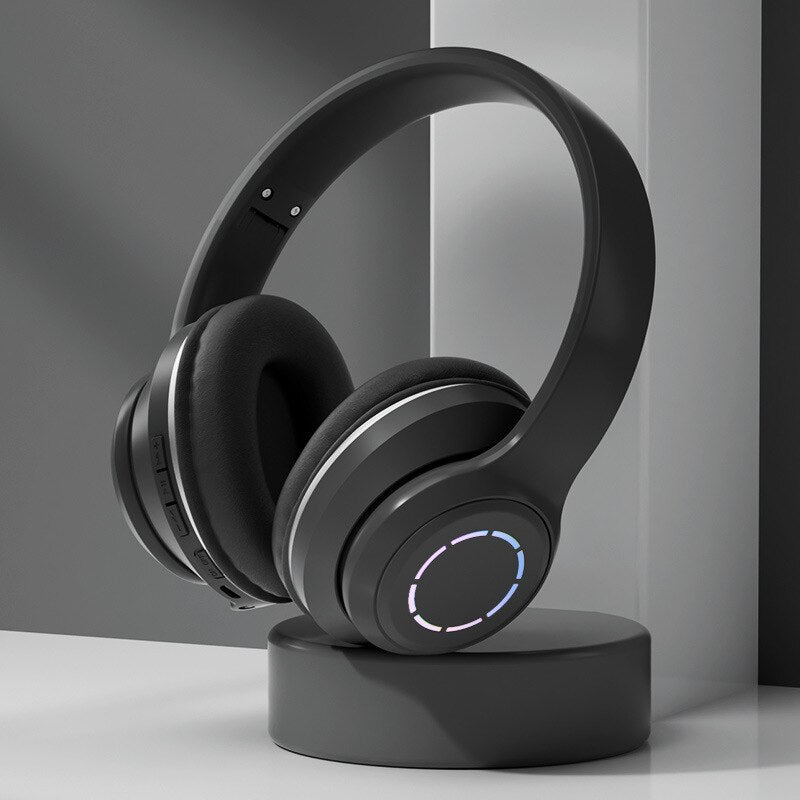 Diadema Bluetooth inalámbrico plegable Baja latencia larga duración RGB ST99 - Imagen 10