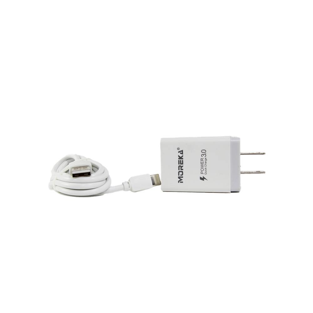 Cargador Moreka D-4, 3.5 A, 1 Usb, 2 piezas, Cable Tipo C - Imagen 5
