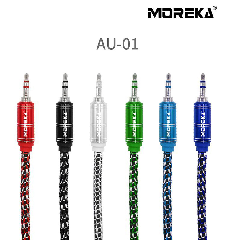 Cable De Audio, Moreka AU-01, Auxiliar 3.5, 1500mm, Reforzado - Imagen 11