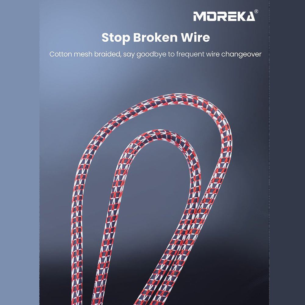 Cable De Audio, Moreka AU-01, Auxiliar 3.5, 1500mm, Reforzado - Imagen 3