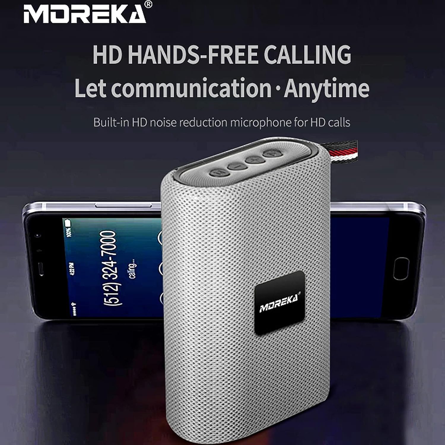 Bocina Moreka T35, Bluetooth, TF Card, Radio FM, USB - Imagen 6