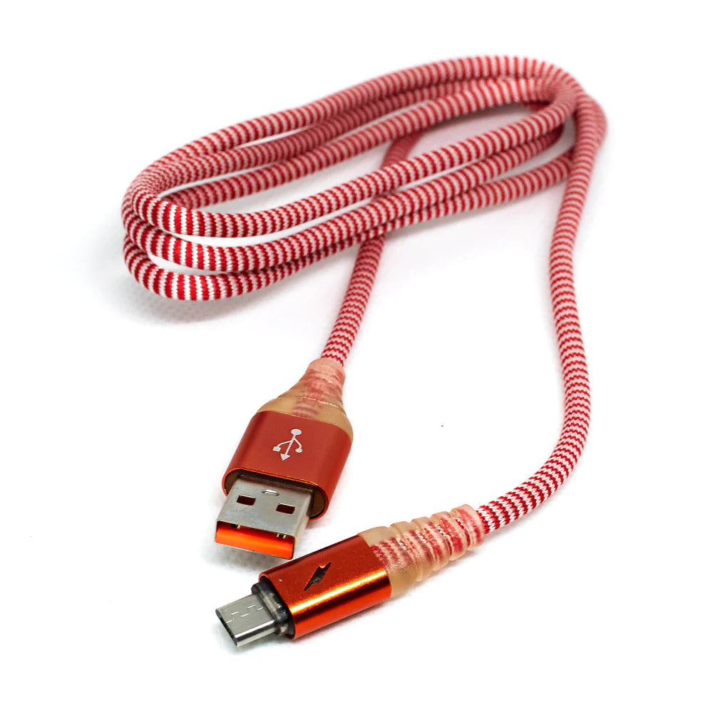 Cable Tipo V8 Micro USB, Moreka CB-05, 2.1 A y Datos, con diseño LED, 1 M. - Imagen 2