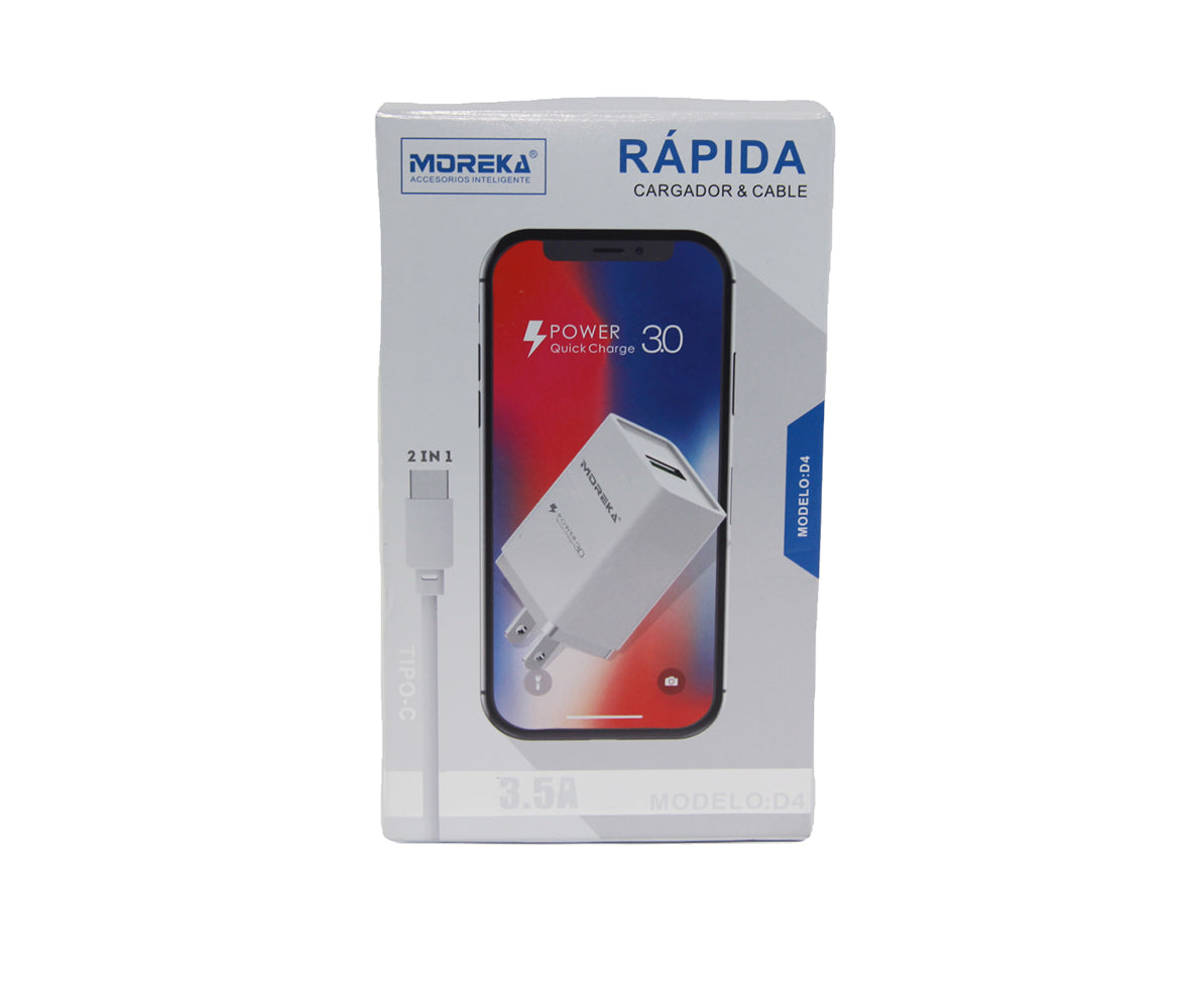 Cargador Tipo V8 Microsub Moreka D-4, 3.5 A - Imagen 1
