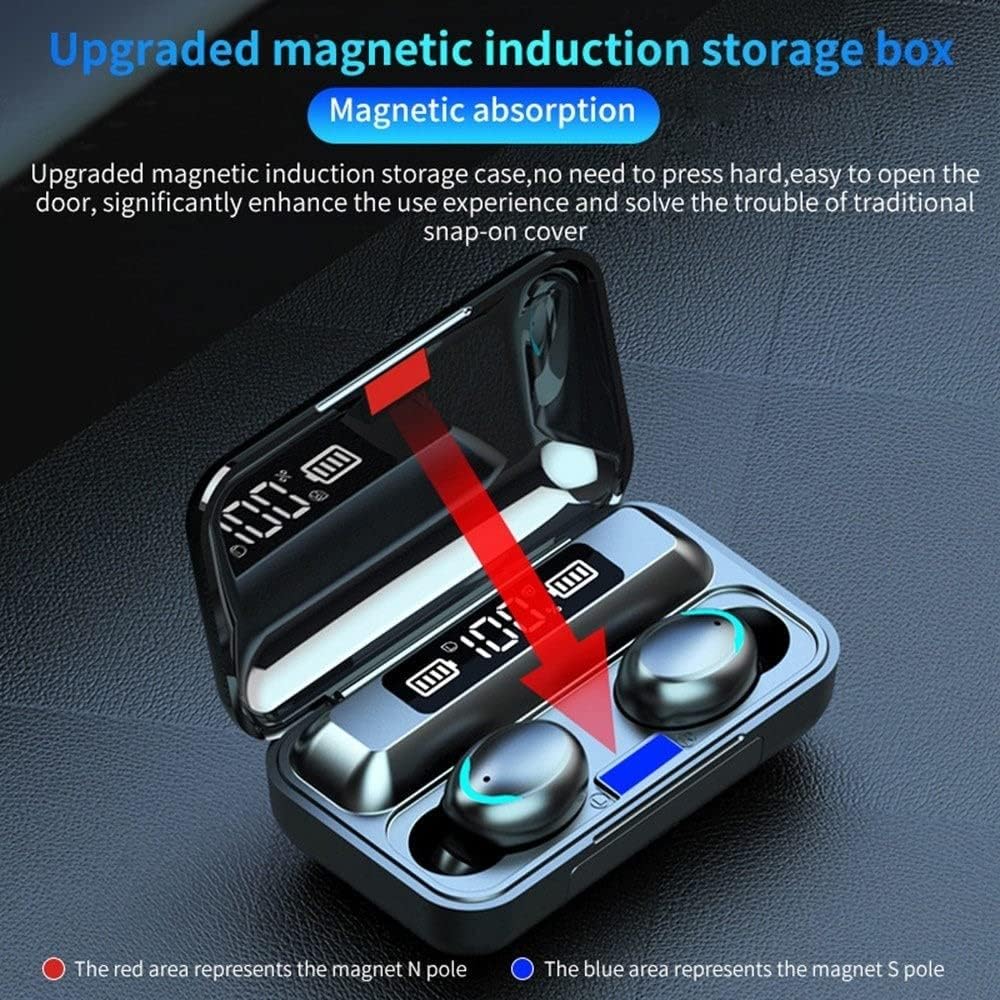 Audífonos Bluetooth 5.0 F9 5 TWS Power Bank básico Generico - Imagen 5