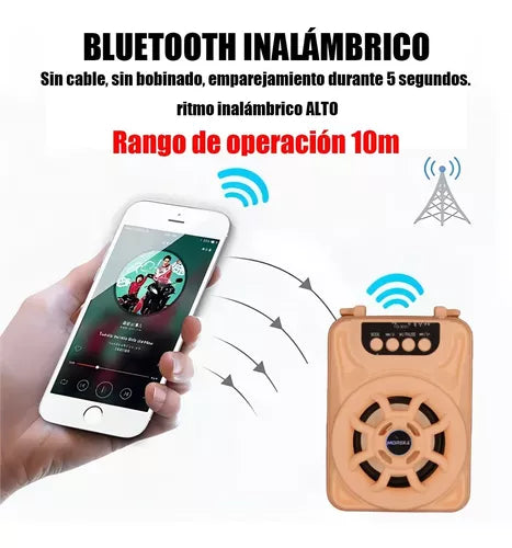 Bocina MOREKA TO-3031, LED, USB, Micro SD, Aux. - Imagen 4