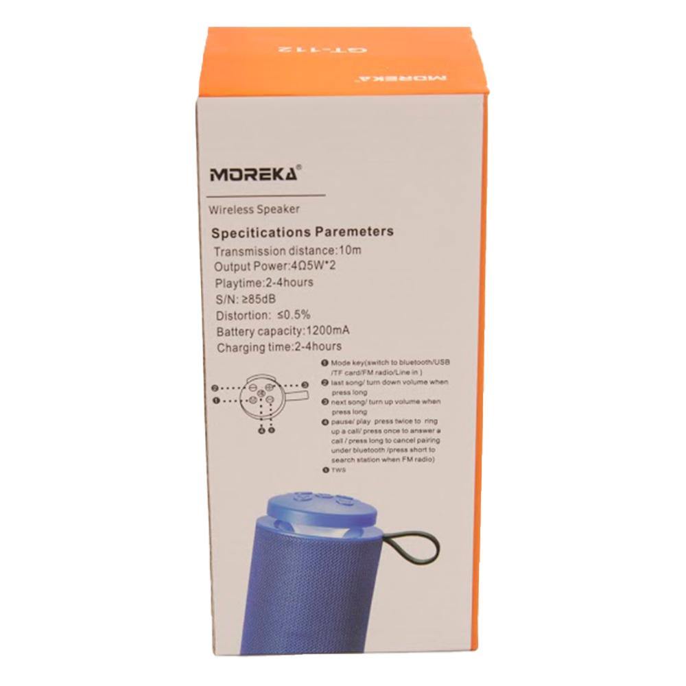 Bocina Moreka GT-112, Bluetooth, Micro SD, Radio FM, USB - Imagen 7