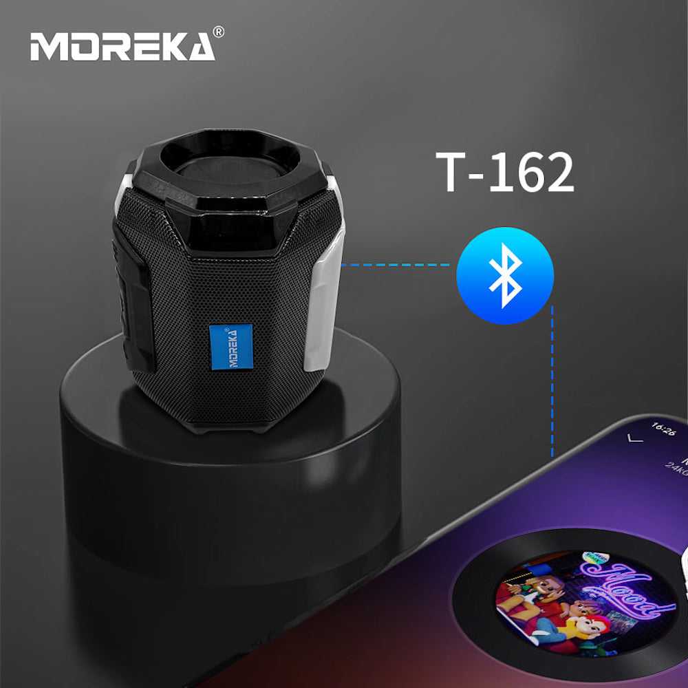 Bocina portátil Bluetooth Memory card FM contra agua T162 - Imagen 2