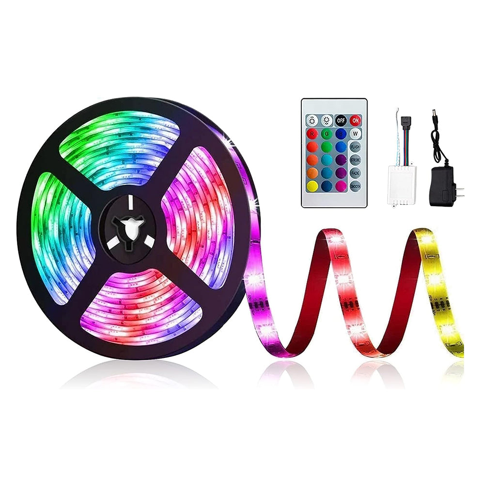 Tira Luz Led Colores Moreka 28355, 5m 2835 Rgb Con Control 24 Botones - Imagen 1