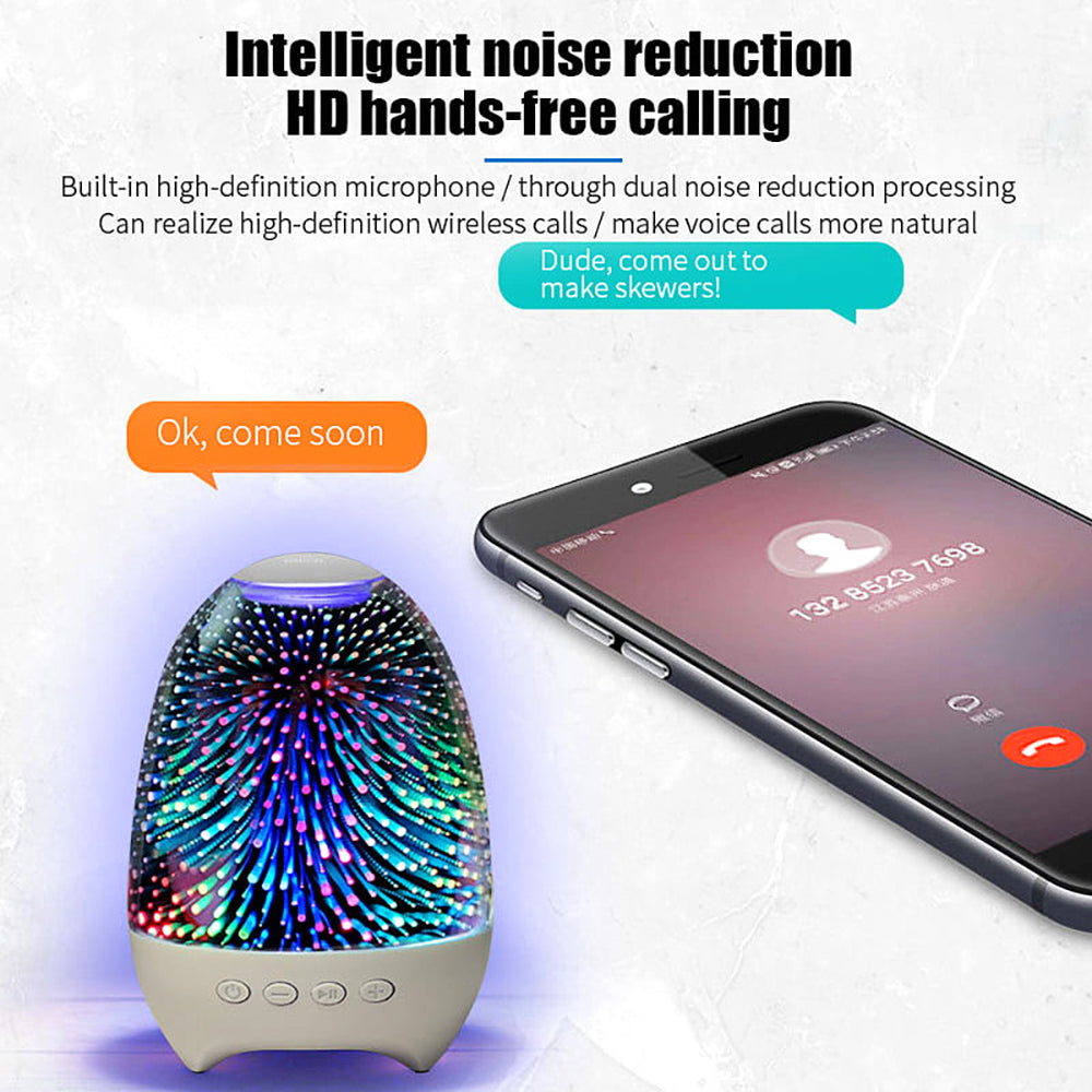 Bocina Moreka S609, Bluetooth, TF Card/Micro SD, Radio FM, USB, Auxiliar, luz led. - Imagen 5
