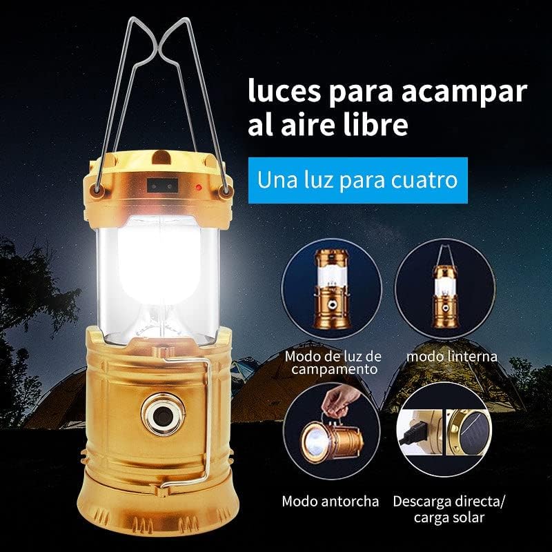 Lámpara Solar Para Camping Moreka LJ5800 Usb, Power Bank Básic - Imagen 5
