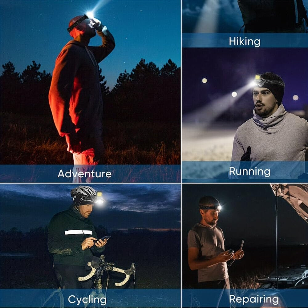 Lámpara De Cabeza Linterna Minero Recargable Impermeable M-801S - Imagen 4