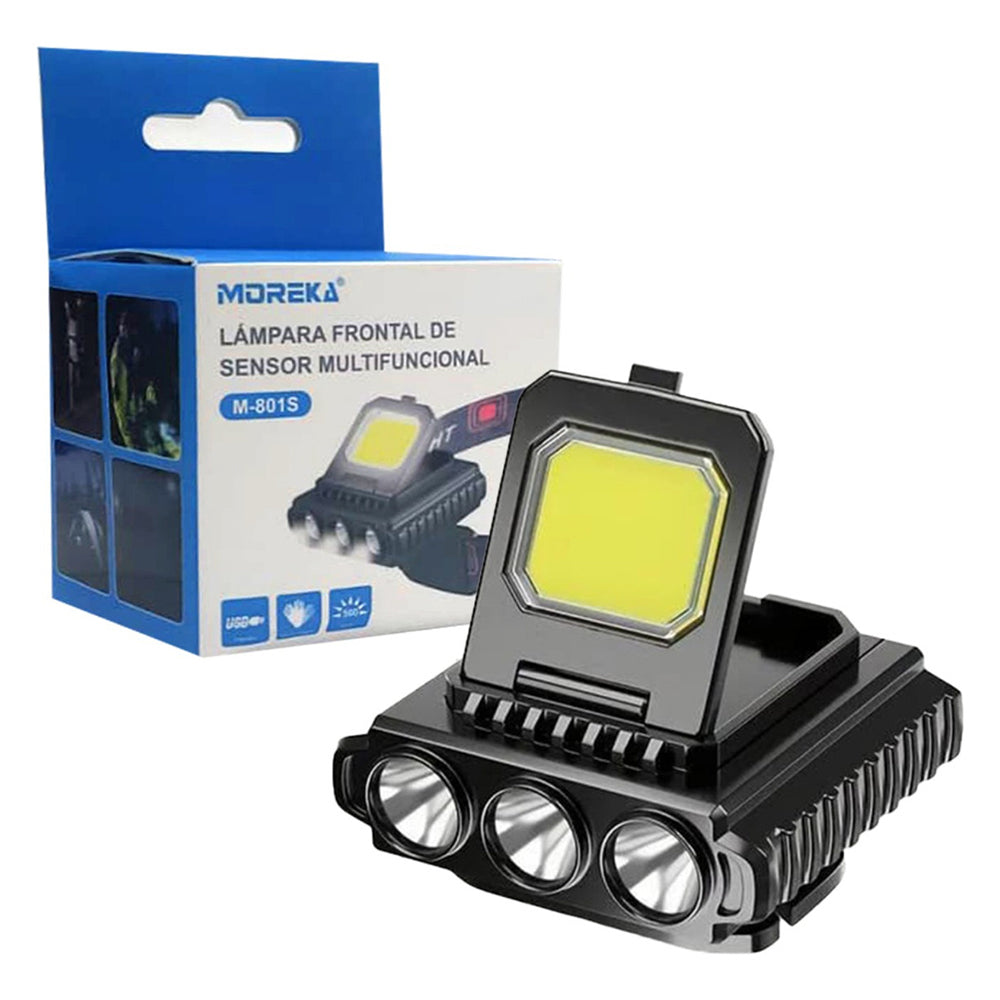 Lámpara De Cabeza Linterna Minero Recargable Impermeable M-801S - Imagen 7