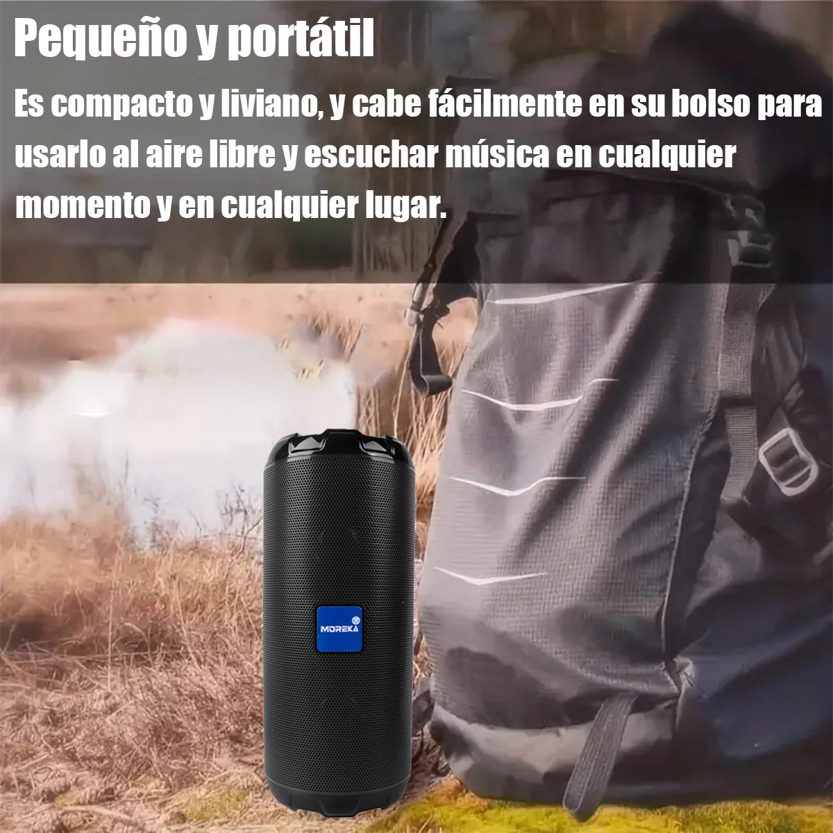 Bocina Moreka 622, Bluetooth, TF Card, Radio FM, USB, Waterproof IPX5 - Imagen 4