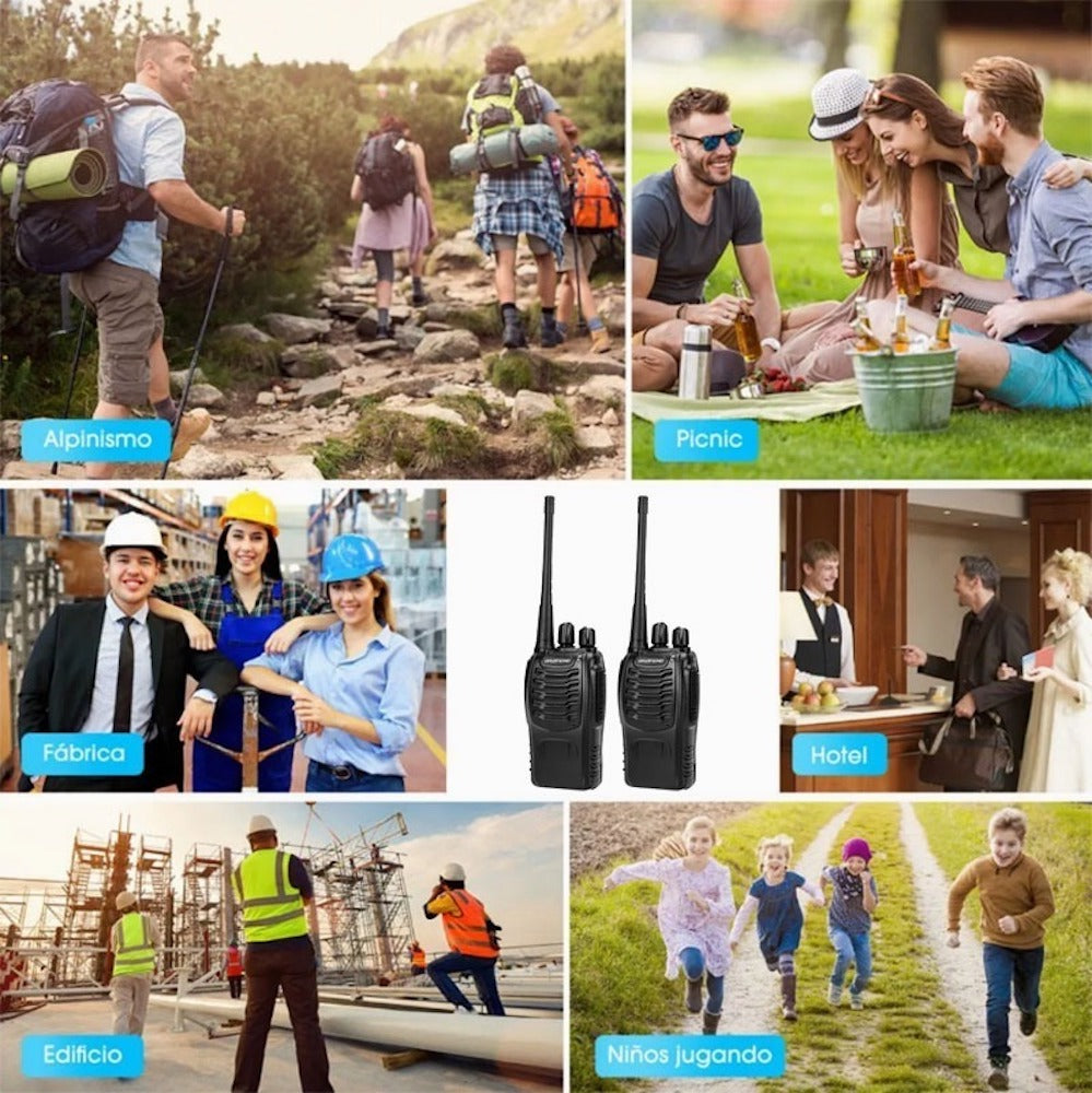 2 Radios UHF Moreka Bf-888s 2pcs Con Manos Libres hasta 10 km - Imagen 7