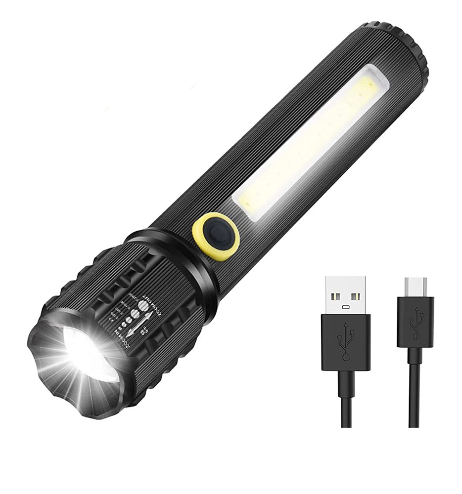 Linterna Moreka M-C73, COB, Metálica, Recargable 1200 mAh - Imagen 1