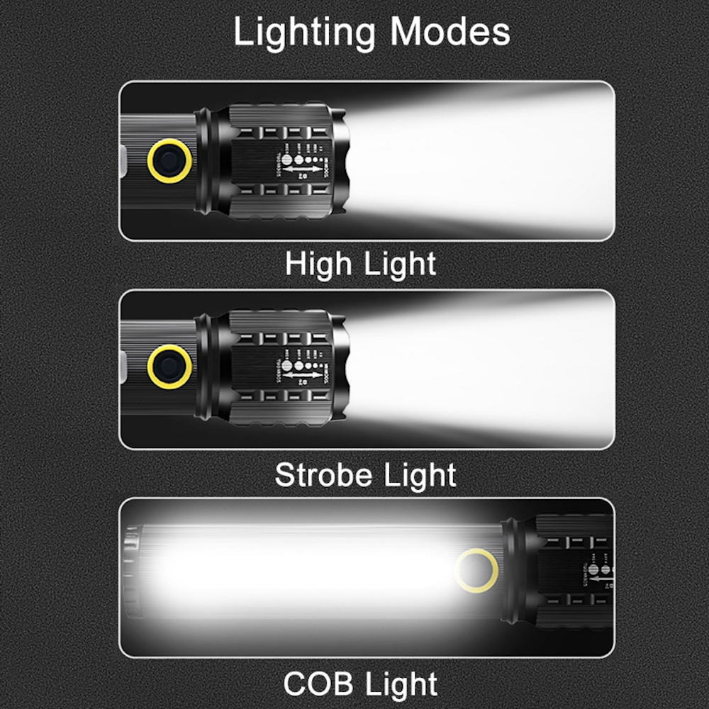 Linterna Moreka M-C73, COB, Metálica, Recargable 1200 mAh - Imagen 4
