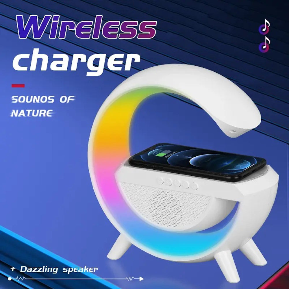 Lampara Bocina Moreka YN-2209,Cargador inalámbrico Bluetooth recargable - Imagen 3