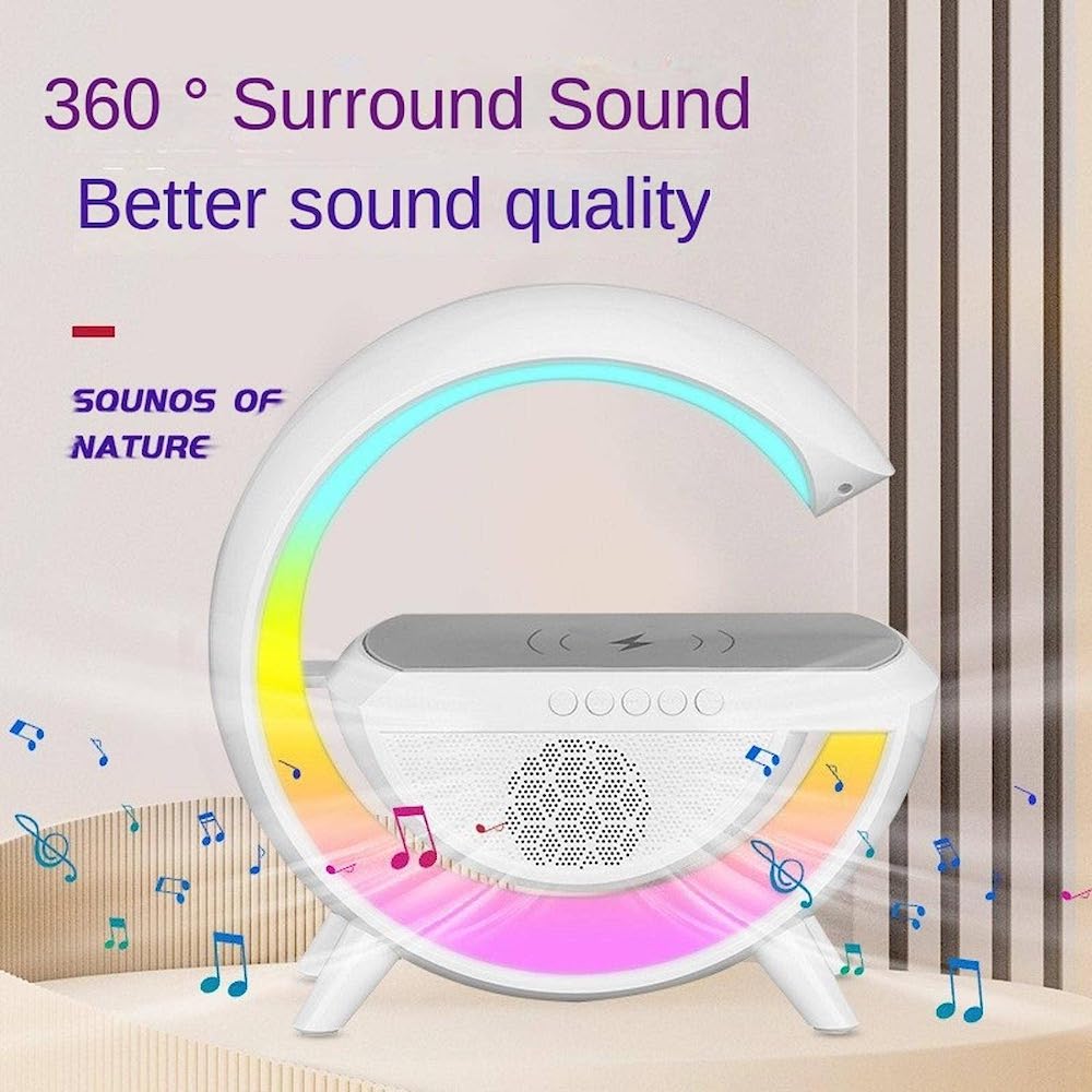 Lampara Bocina Moreka YN-2209,Cargador inalámbrico Bluetooth recargable - Imagen 5