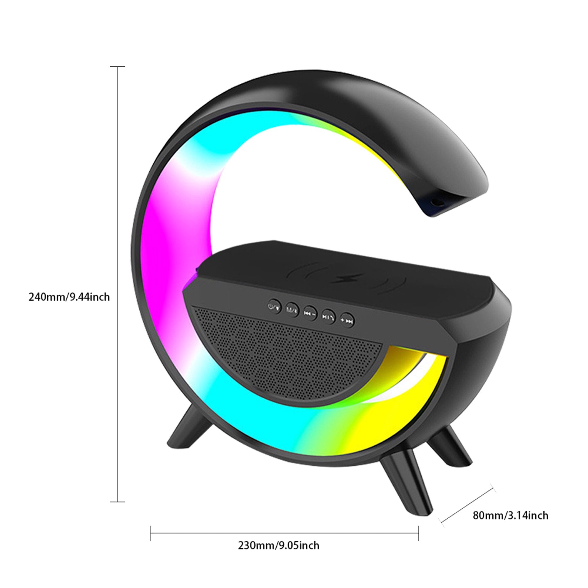 Lampara Bocina Moreka YN-2209,Cargador inalámbrico Bluetooth recargable - Imagen 10