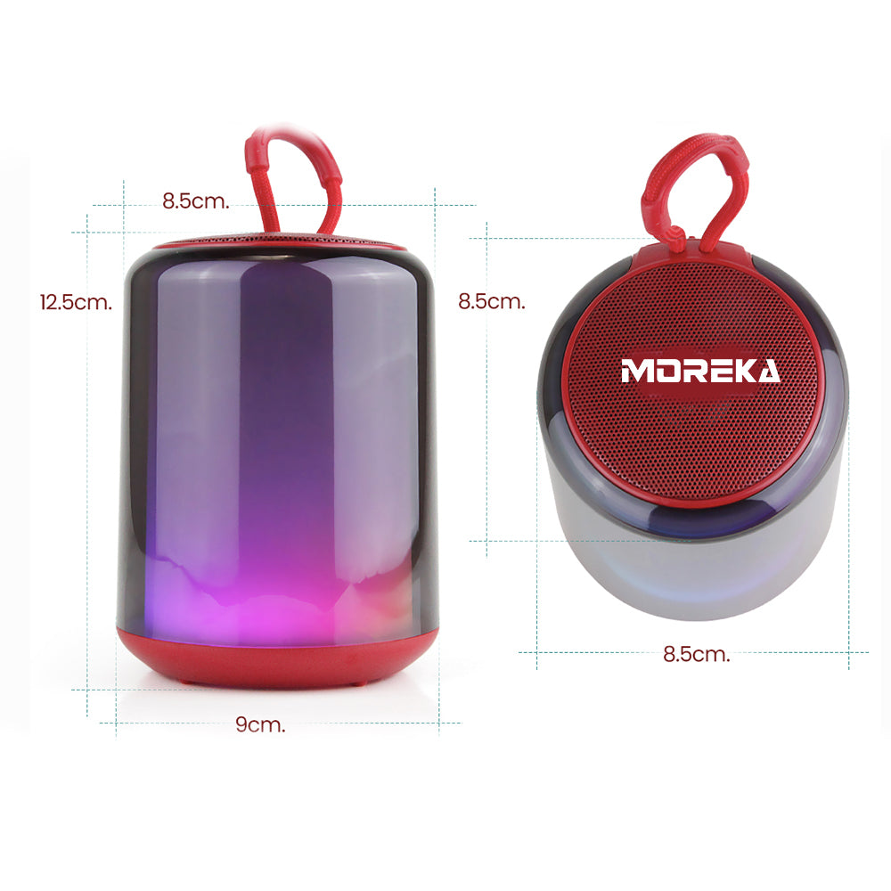 Moreka 370, Bluetooth, Luz RGB TF Card Radio FM USB - Imagen 8