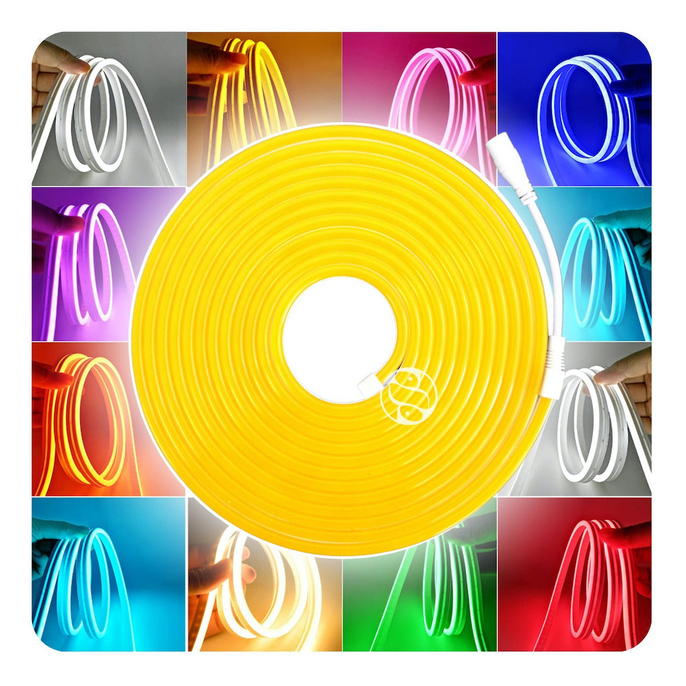 Tira Luz led NEÓN Ip65 Flexible Unicolor De 5m M13-005 - Imagen 7
