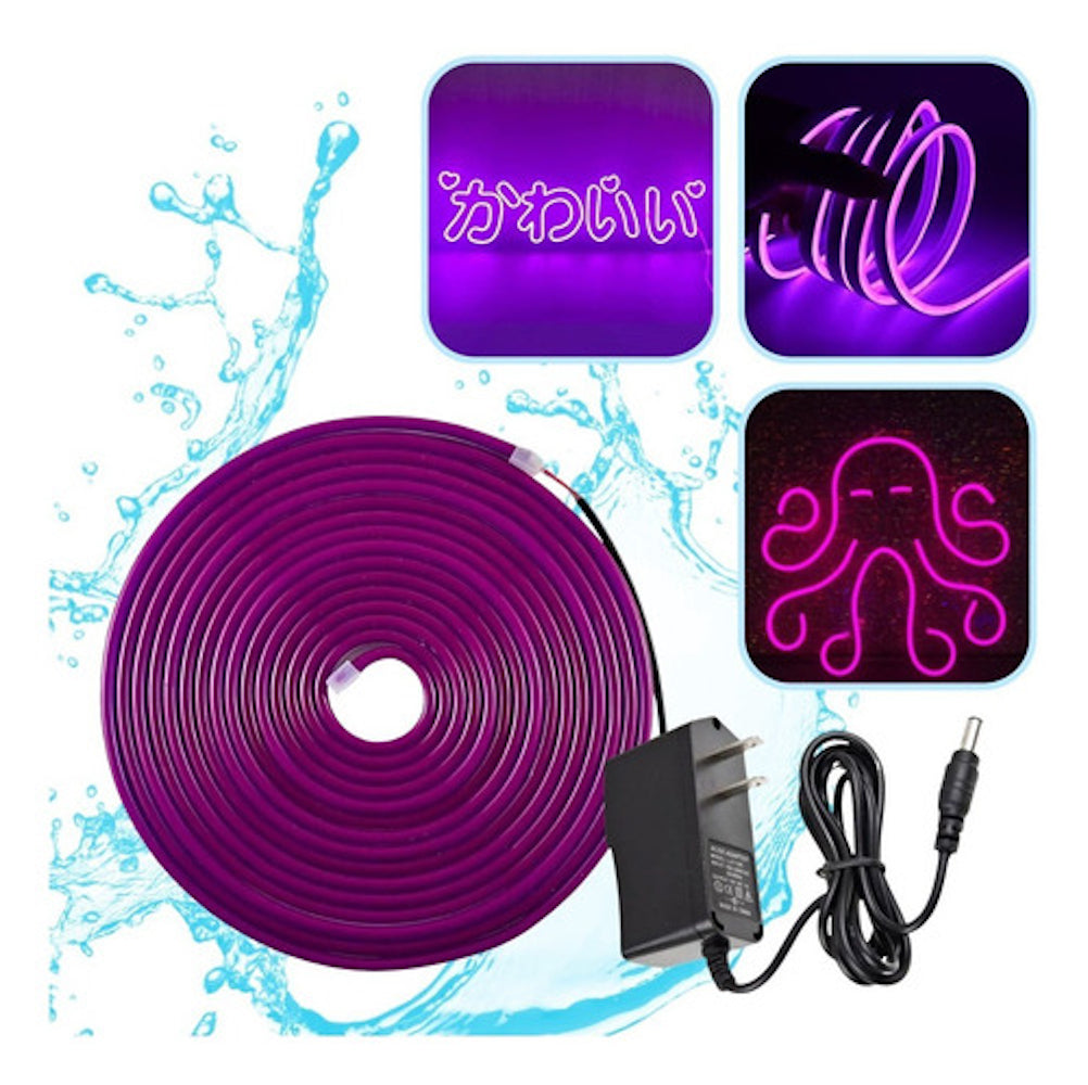 Tira Luz led NEÓN Ip65 Flexible Unicolor De 5m M13-005 - Imagen 8