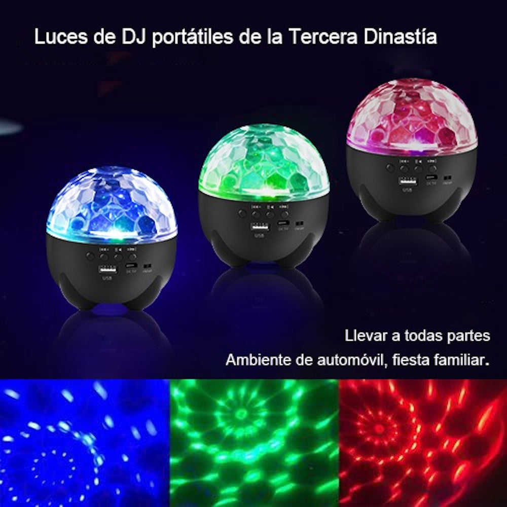 Bocina LT-750 Bluetooth TF Card USB Luces Discoteca - Imagen 4