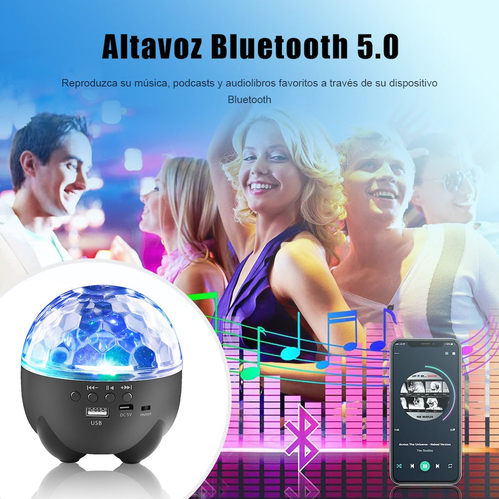 Bocina LT-750 Bluetooth TF Card USB Luces Discoteca - Imagen 5