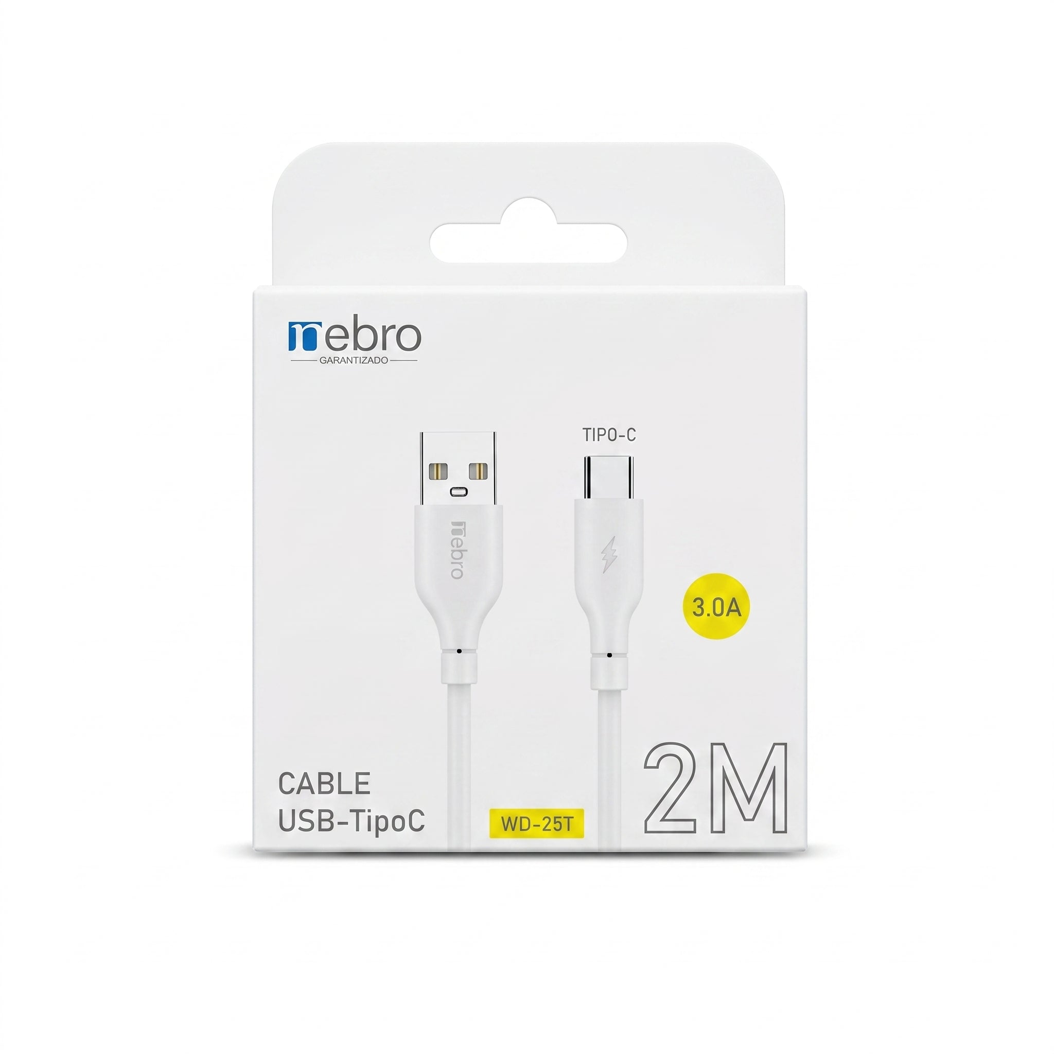 Cable Tipo-C Carga Rápida 3.0A Nebro WD-25T - 2 Metros - Imagen 10