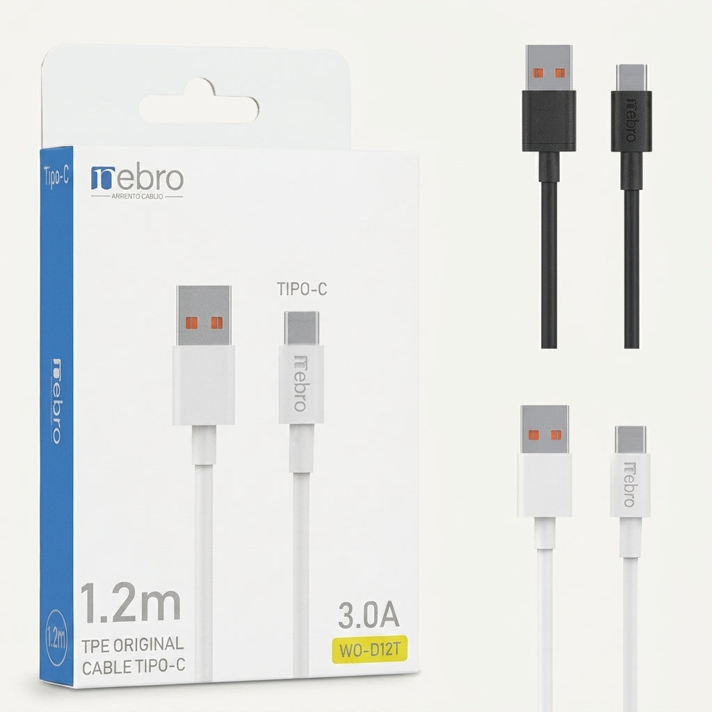 Cable de Carga USB a Tipo-C Nebro WD-012T - Imagen 5