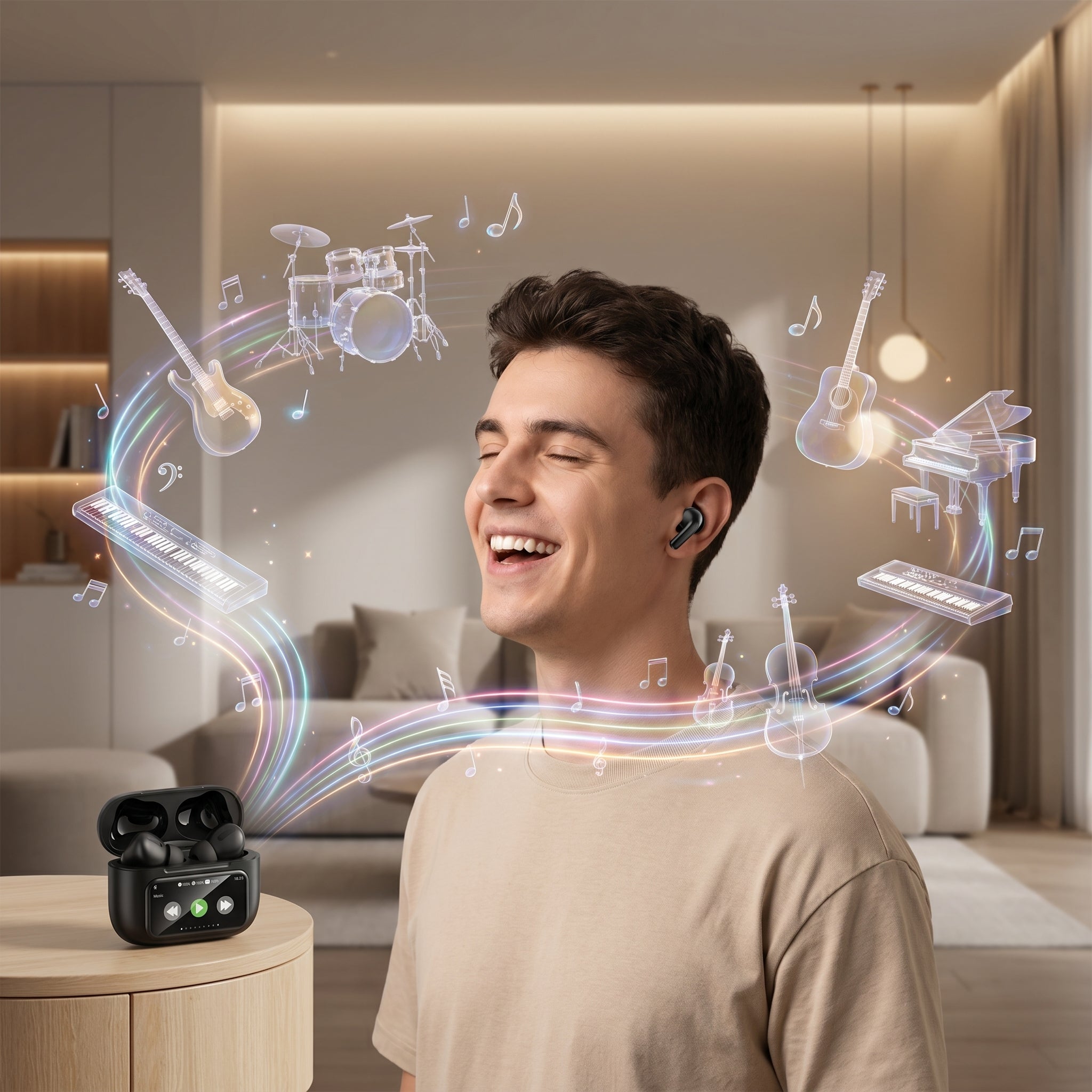 Audífonos Inalámbricos Nebro WE-509 BT5.4 — Bluetooth 5.3 TWS - Imagen 3