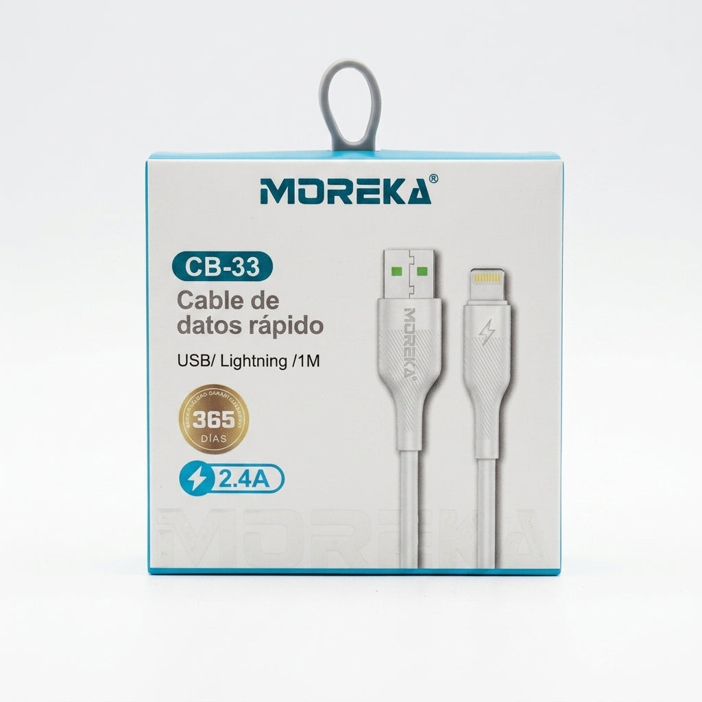Cable de Datos Rápido CB-33 MOREKA Carga - Imagen 3
