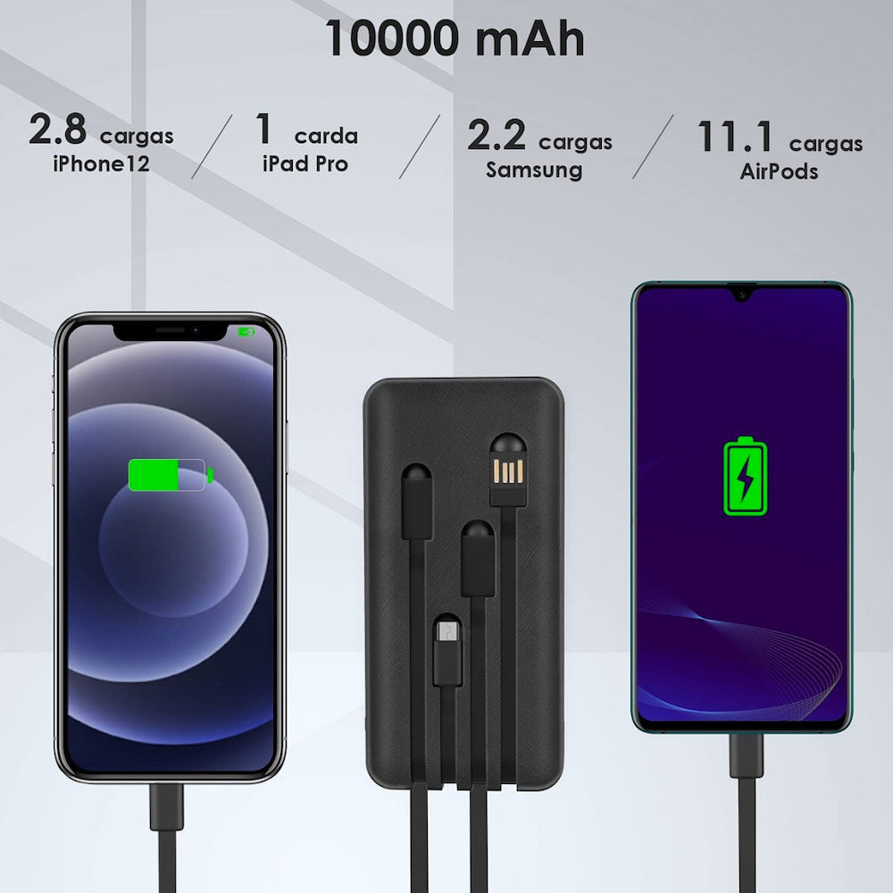 Base de Celular Moreka K059 Power Bank 10000 mAh Tipo C V8 IP - Imagen 6