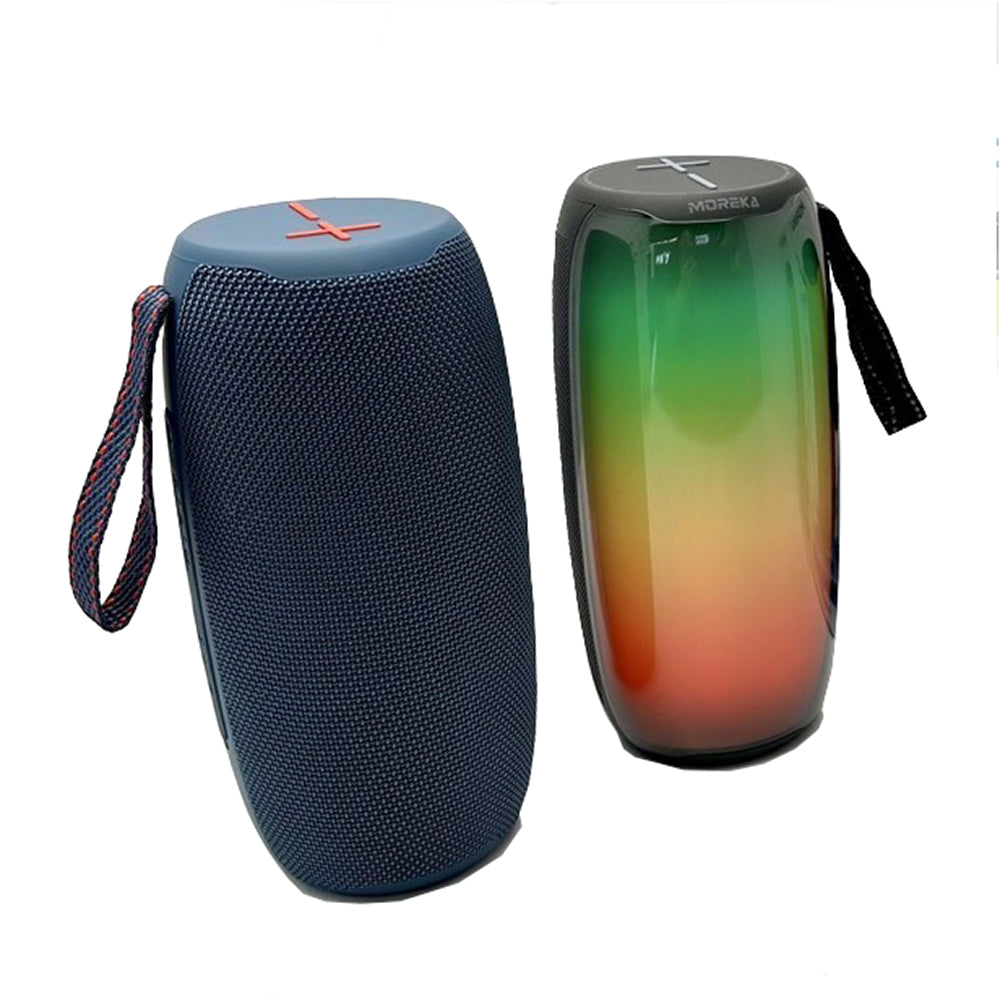 Bocina Bluetooth Moreka 384 RGB Radio FM Resistente al agua IPX6 16W - Imagen 1