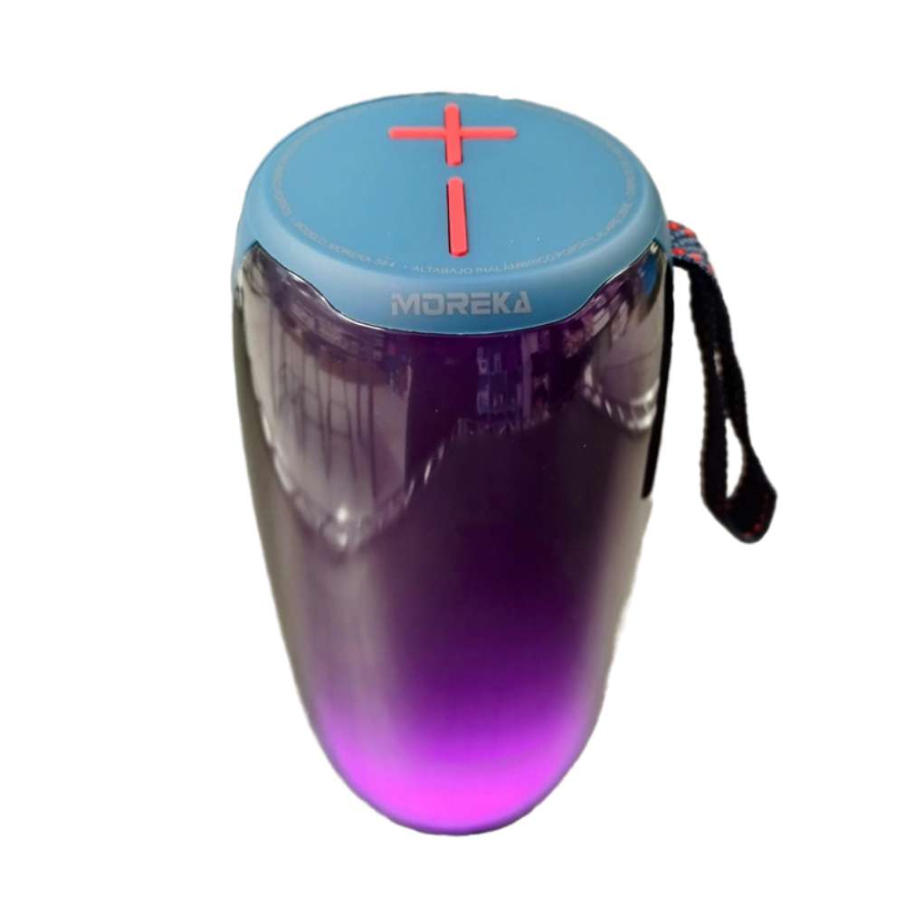 Bocina Bluetooth Moreka 384 RGB Radio FM Resistente al agua IPX6 16W - Imagen 2