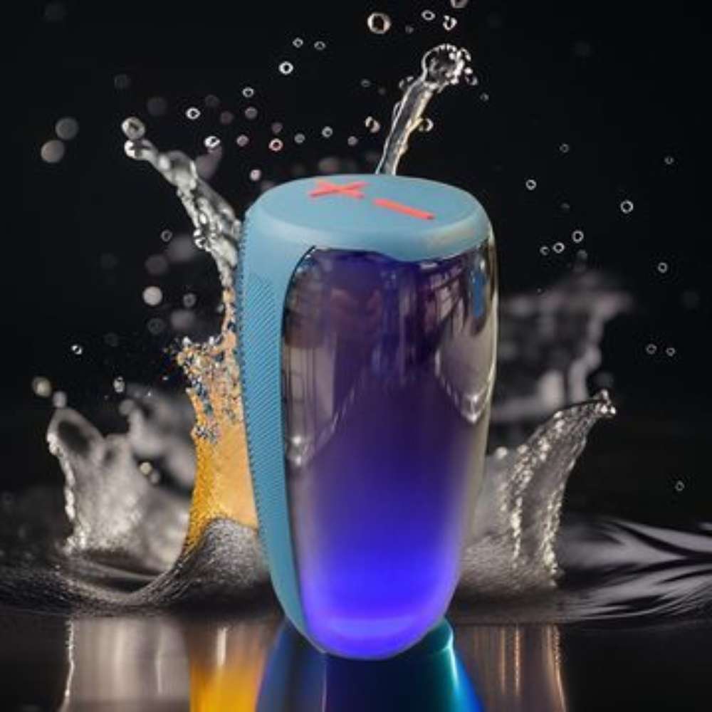 Bocina Bluetooth Moreka 384 RGB Radio FM Resistente al agua IPX6 16W - Imagen 4