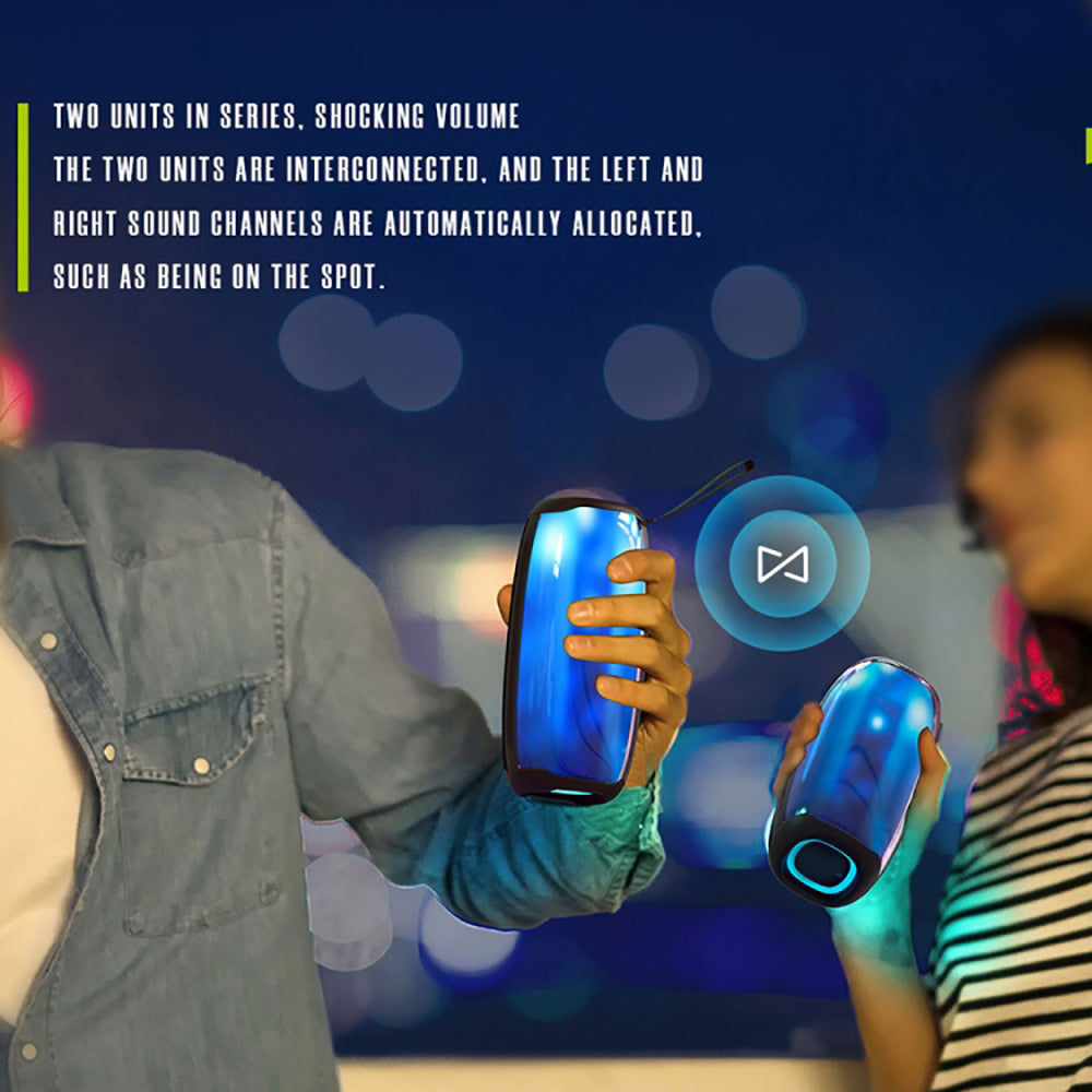 Bocina Bluetooth Moreka 384 RGB Radio FM Resistente al agua IPX6 16W - Imagen 6