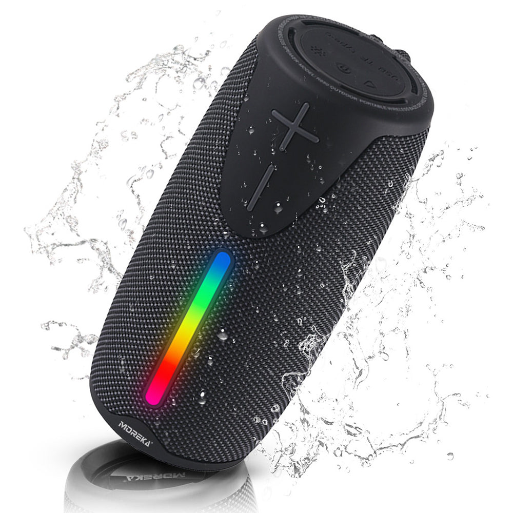 Bocina Bluetooth Moreka 383 RGB Radio FM Resistente al agua IPX6 8W - Imagen 1