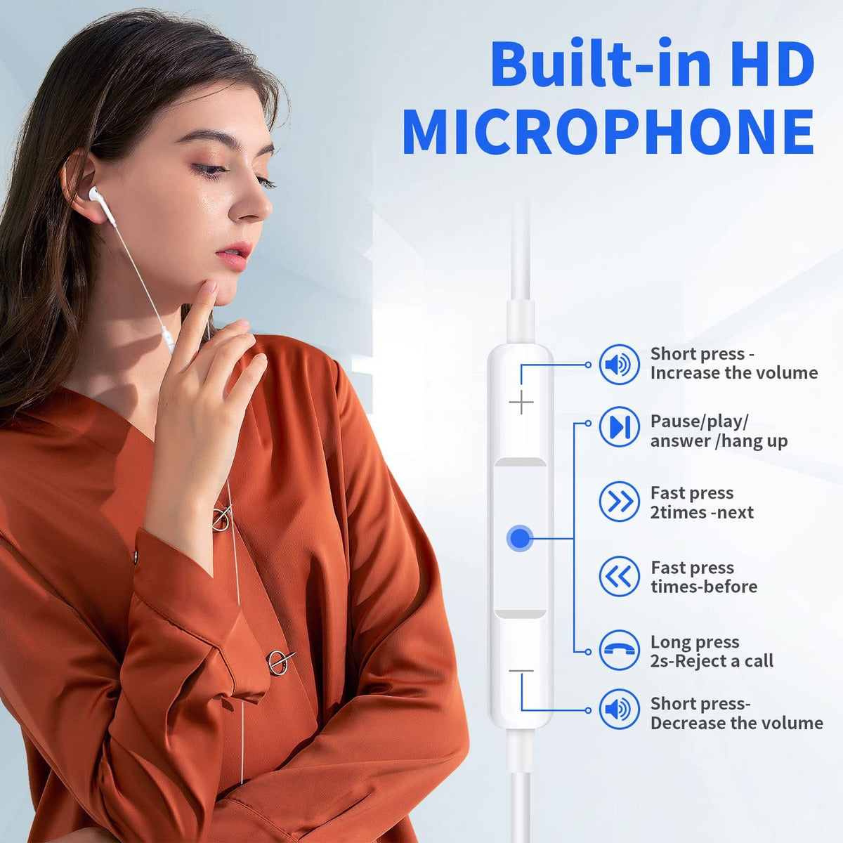 Audífonos Moreka M-918 Alámbricos Manos Libres — Bluetooth 5.3 TWS - Imagen 6