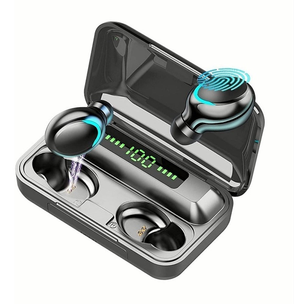Audífonos Bluetooth 5.0, Moreka F9 5, TWS, Power Bank básico - Imagen 1