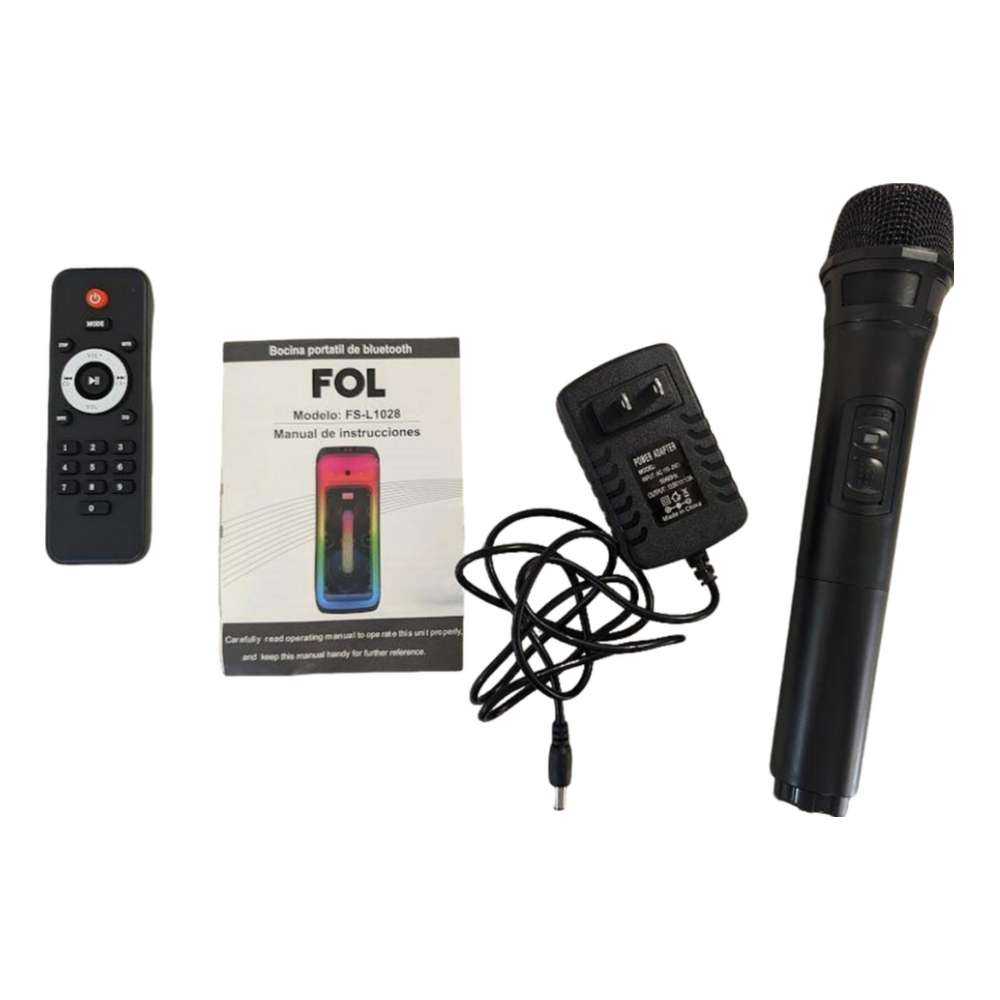 Sistema de Sonido Portátil dos wooferes de 10 pulgadas 60W FS-L1028 - Imagen 7