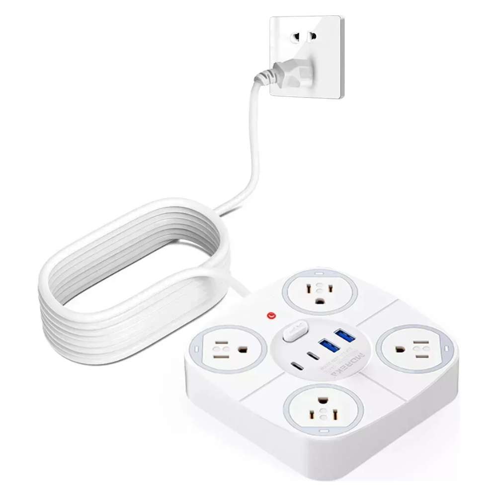 Multicontacto Circular 4 Salidas 2 Usb 2 Tipo C MC-5447C - Imagen 1