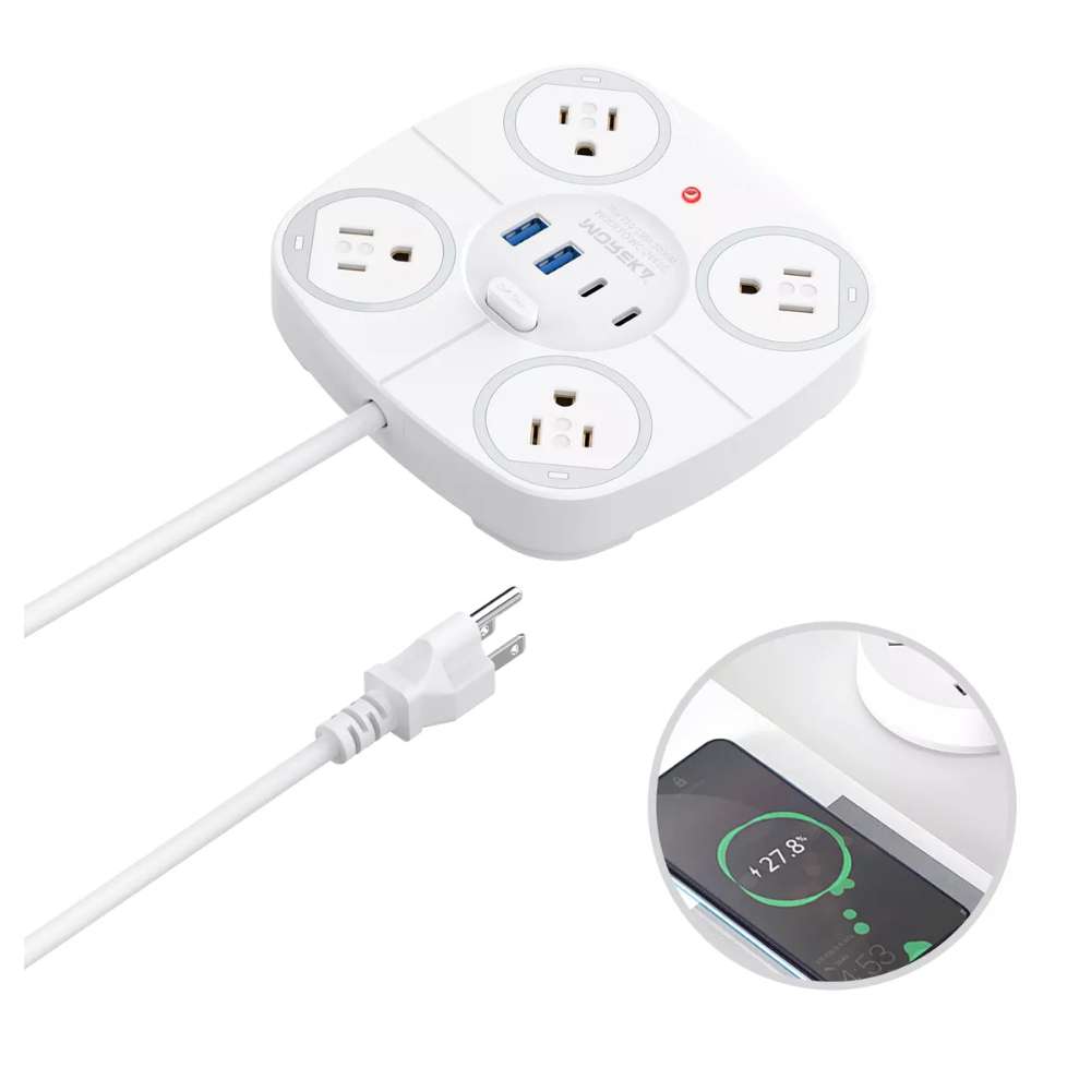 Multicontacto Circular 4 Salidas 2 Usb 2 Tipo C MC-5447C - Imagen 2