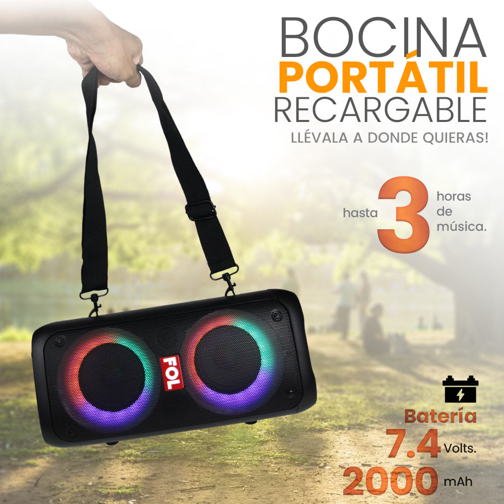 Bocina Bluetooth 20W 2200mAh TWS FOL FS-L2204 - Imagen 4