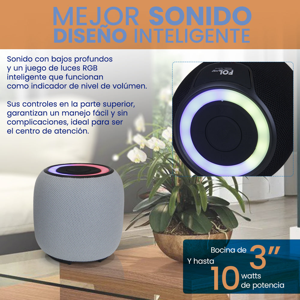 Bocina Bluetooth 10W 3000mAh TWS FOL FS-R116 - Imagen 3