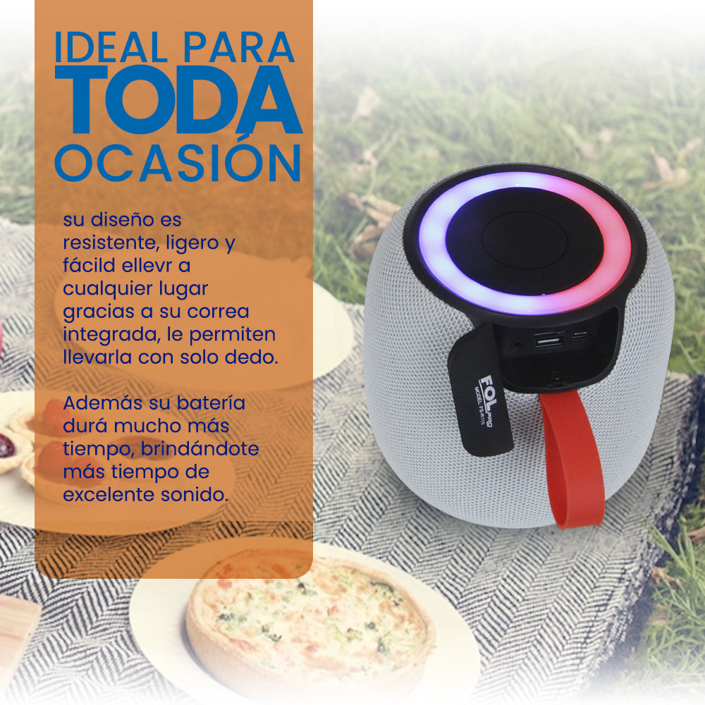 Bocina Bluetooth 10W 3000mAh TWS FOL FS-R116 - Imagen 4